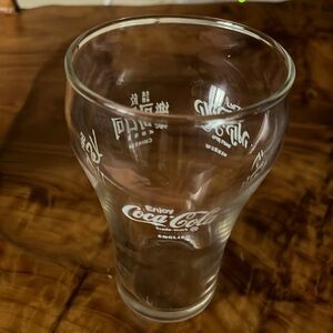 Vintage COCA-COLA 5 language glass